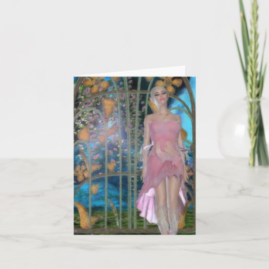 ローズウォータ空白のー固定カード ノートカード (正面)