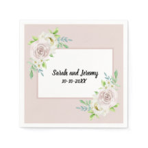 ローズウッドソフトマウヴフローラウォーターカラーバラ結婚ズ