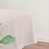 ローズウッドソフトマウヴフローラウォーターカラーバラ結婚ズ テーブルクロス (インサイチュ)