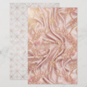 ローズエステティック両面フラワーステーショナリーペーパー (正面/裏面)