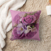 ローズエレガントブーケ クッション (ブランケット)