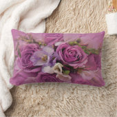 ローズエレガントブーケ ランバークッション (ブランケット)
