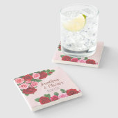 ローズエンゲージパーティー ストーンコースター (横)