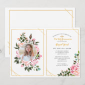 ローズエンブレイス宗教写真招待状 招待状 (正面/裏面)