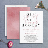 ローズオールデイ タイポグラフィー バーチャル ブライダルシャワー 招待状