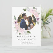 ローズガーデンの花束  ⎢ フォト セーブ・ザ・デート カード (スタンド正面)