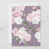 ローズガーデンの花束  ⎢ フォト セーブ・ザ・デート カード (裏面)