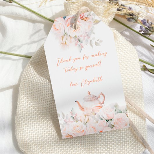 ローズガーデンティーパーティー ブライダルシャワーフェルトタグ ギフトタグ