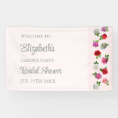 ローズガーデンパーティー ブライダルシャワー 横断幕 (横)