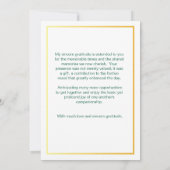 ローズガーデン写真卒業感謝カード 招待状 (裏面)