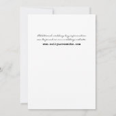 ローズガーデン ウェディング 招待状 (裏面)