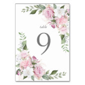 ローズガーデン エレガントな花のテーブルカード テーブルナンバー (裏面)