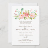 ローズガーデン フローラル ウェディング インビテーション (正面)