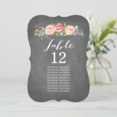 ローズガーデン ブラックボード 個別 テーブル カード (スタンド正面)