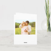 ローズガーデン | 婚約パーティーお礼メッセージ サンキューカード (裏面)