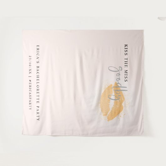 ローズキス・ザ・ミス・バチェロレッテ・パーティー・フォトブース タペストリー (正面(横))