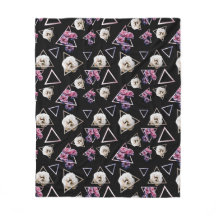 ローズクォーツおよびピンクの電気石の暗闇の花柄