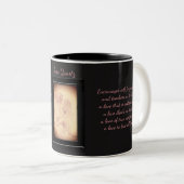 ローズクォーツの水晶の妖精 ツートーンマグカップ (正面右)