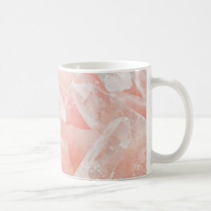 ローズクォーツの水晶 コーヒーマグカップ