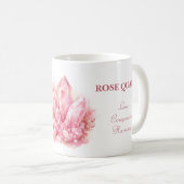 ローズクォーツクリスタル魔法の芸術 コーヒーマグカップ (正面右)