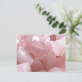 ローズクォーツ スピリチュアル ピンク ラブ クリスタル ポストカード (スタンド正面)