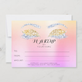 ローズグリッターオンブレ メイクアップ ビューティー証明書 ギフト