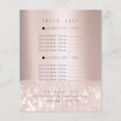 ローズグリッター電気脱毛2 美容院 料金表 チラシ (裏面)