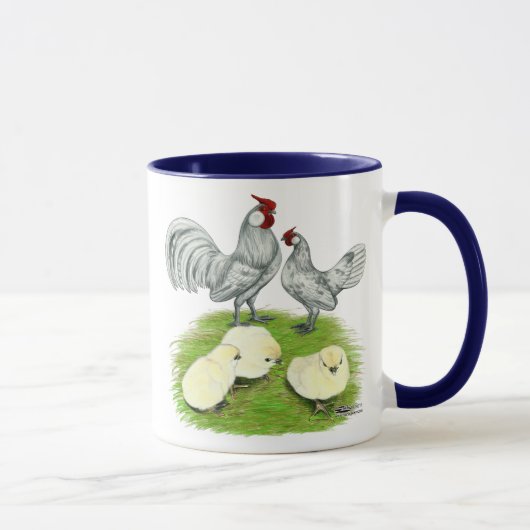 ローズコームバンタムとひよこ マグカップ (右)