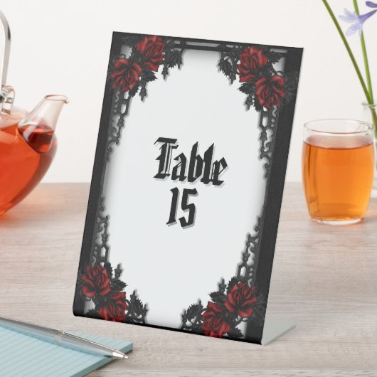 ローズゴシック白 台座サイン (インサイチュ)