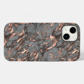ローズゴールドとグレー Case-Mate iPhoneケース (裏面 (横))