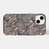 ローズゴールドとグレー iPhoneケース (裏面横)