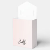 ローズゴールドとピンクのグラデーションにきらきらしたドリップエフェクトと名前を入れてありがとう フェイバーボックス (オープン)