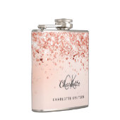 ローズゴールドとフラッシュピンクの親友 フラスク (右)