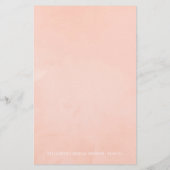 ローズゴールドとブッシュピンクのウェディングシャワー ビンゴ (裏面)