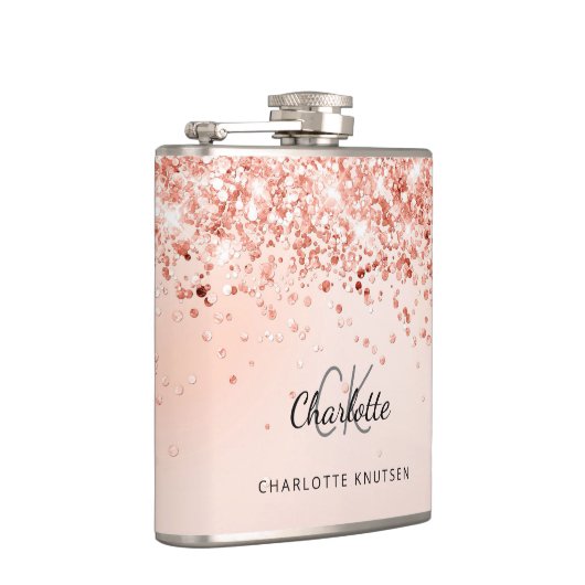 ローズゴールドとブッシュピンクの親友 フラスク (右)