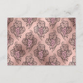 ローズゴールドとブッシュ ワインをテーマにした結婚式の披露宴 エンクロージャーカード (裏面)