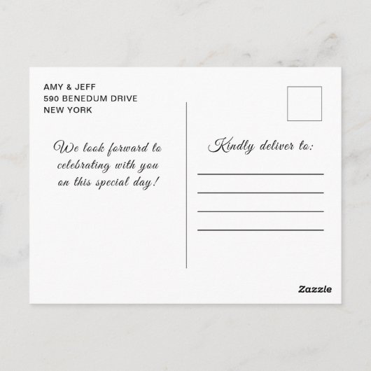 ローズゴールドとブラックのグラマラスな涙のスイート16 ポストカード (裏面)