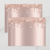 ローズゴールドのさりげない輝き シンプルに洗練された美しさ 案内ポストカード (正面/裏面)