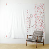 ローズゴールドのウェディングシャワー背景、フォトブース小道具 タペストリー (インサイチュ(横))