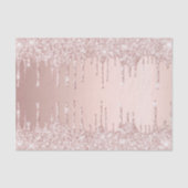 ローズゴールドのグリッターがピンクの女の子らしい豪華さを演出 薄葉紙 (正面)