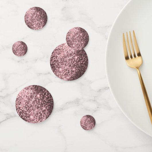 ローズゴールドのグリッター コンフェッティ (グループ)