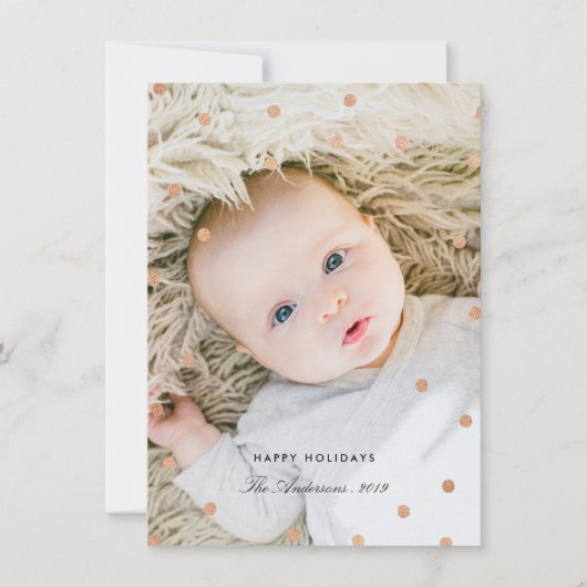 ローズゴールドのコンフェッティIII シーズンカード (正面)