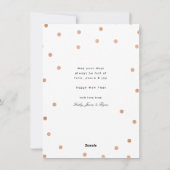 ローズゴールドのコンフェッティIII シーズンカード (裏面)