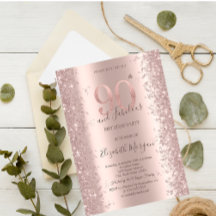 ローズゴールドのスパークル ダイヤモンド 90歳の誕生日