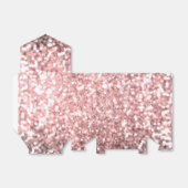 ローズゴールドのスパークル ライト ガールズ グリッタリー スパークリー フェイバーボックス (折り畳みなし)