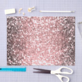ローズゴールドのスパークル ライト ガールズ グリッタリー スパークリー 薄葉紙 (クラフト)