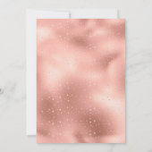 ローズゴールドのドレス　キンセアニェーラ 招待状 (裏面)