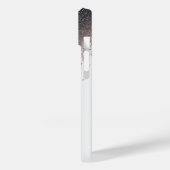 ローズゴールドの偽まつげ ブラック グリッター シルバー Case-Mate iPhoneケース (裏面 / 左)