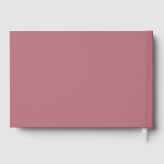 ローズゴールドの名前スクリプトキャップ 卒業式 ゲストブック (裏面)