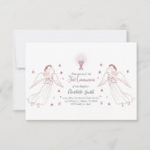 ローズゴールドの天使たち 初聖体拝領 招待状 (正面)